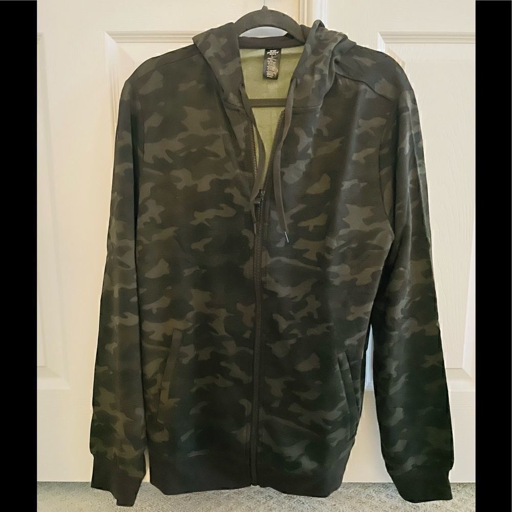 NWT Brushed Knit Fleece Lined Zip Hoodie - Picture 2 of 4